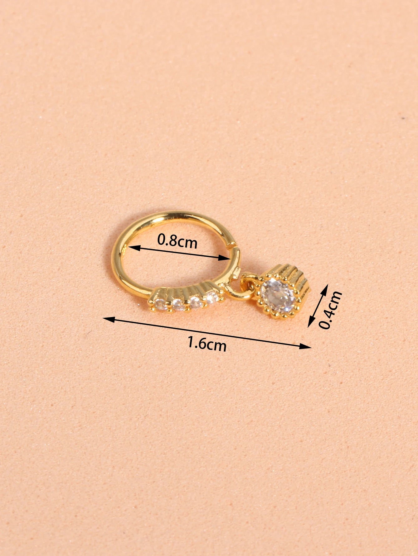 Nose Rings Hoop for Women Men Body Piercing Jewelry Cartilage Earring Nose Dangling CZ Cross Crown Starfish Dangle Nose Ring