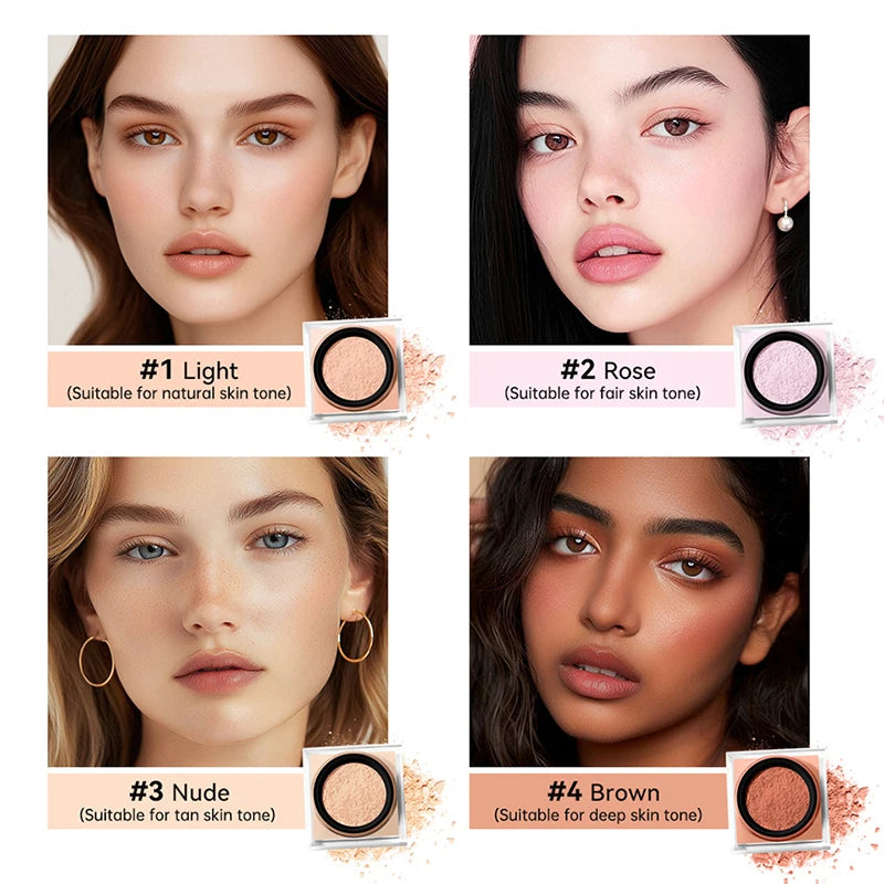 Setting Powder Long-lasting Waterproof Light Breathable Evens Out Skin Oil-controlling Matte Luxury Brighten Skin Setting Powder