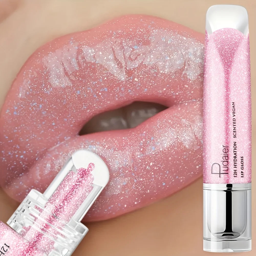 Waterproof Lip gloss, Shine, Long-Lasting, Moistening, Non-Sticky Paste, Easy Application& carry, Glamour lip makeup