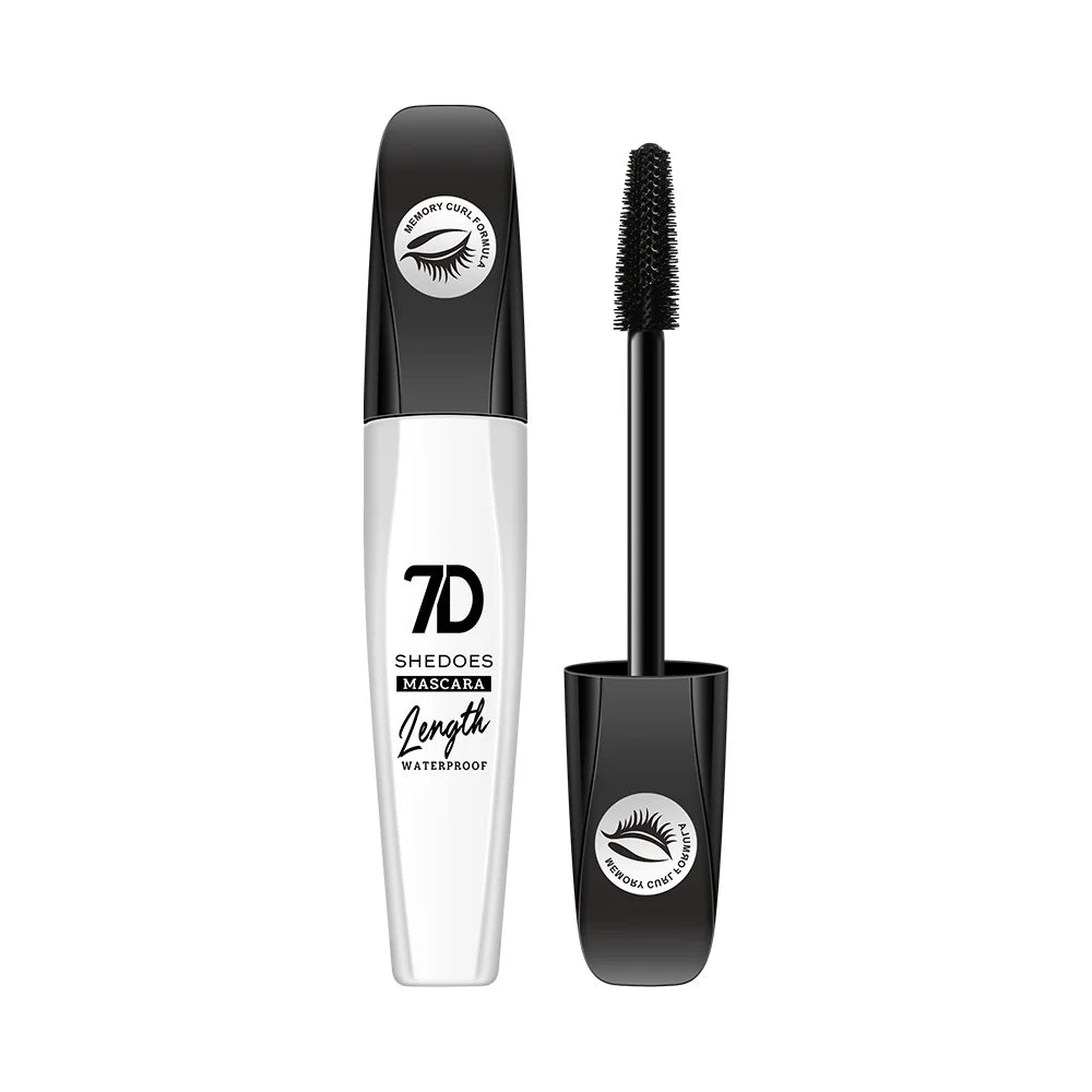 7D mascara waterproof and easy to remove makeup, no smudging and no makeup removal, slender and curled thick mascara