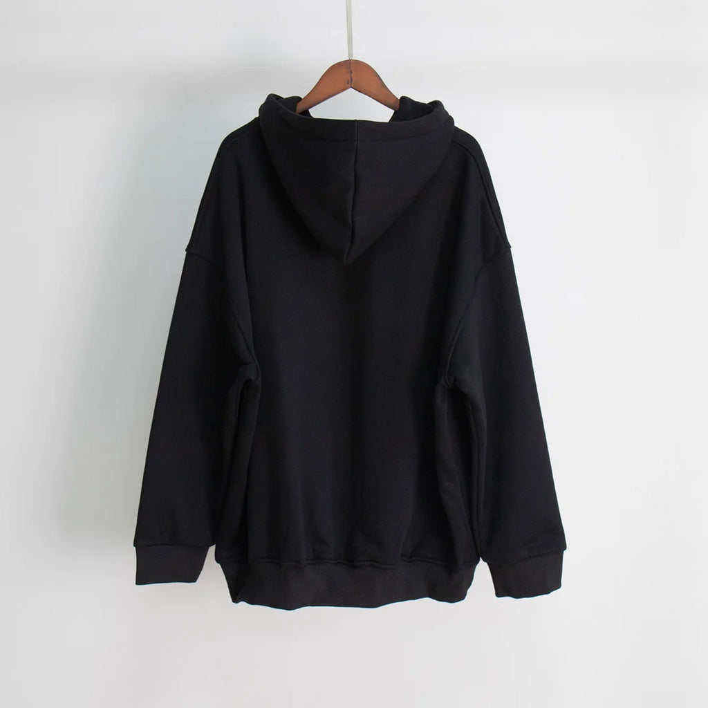 Hoodie 2025 Autumn/Winter New Street Neutral Style Shake Fleece Loose Pocket Hoodie