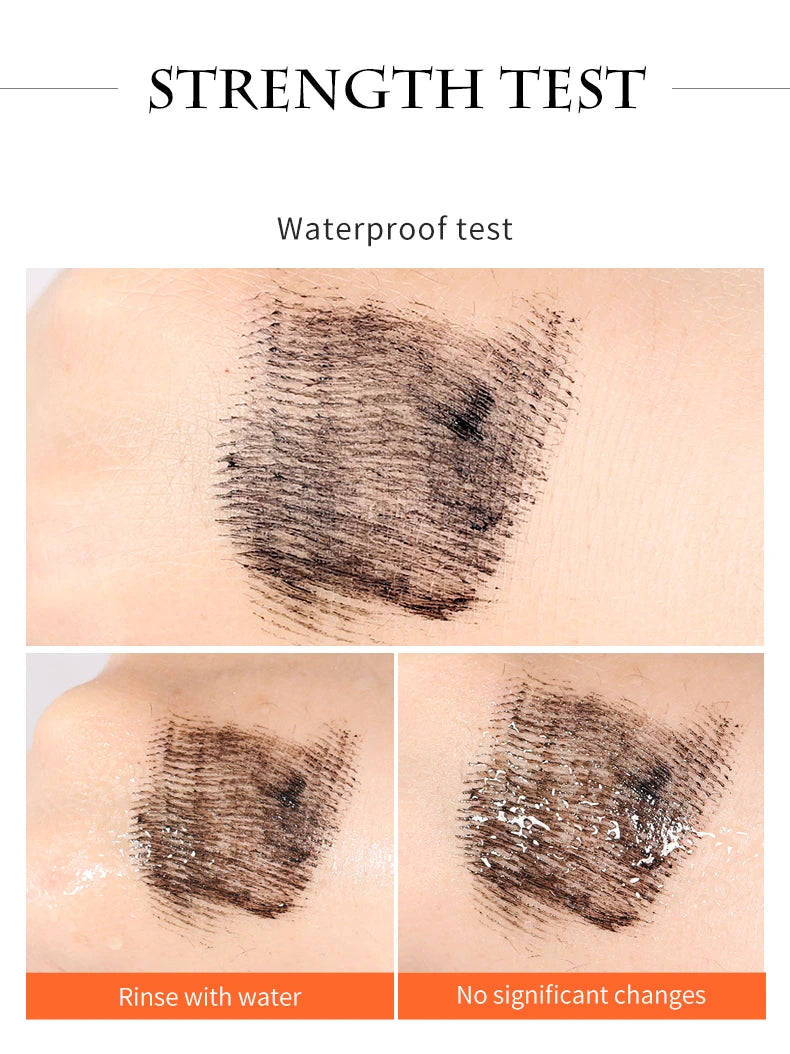 QIC Mascara with Large Brush Head, Easy to Apply, Non-Clumping, Non-Fading