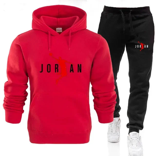 Men's sportswear set, fashionable hoodie jogging pants 2025 new outdoor men's casual sweatshirt set, autumn and winter sportswea