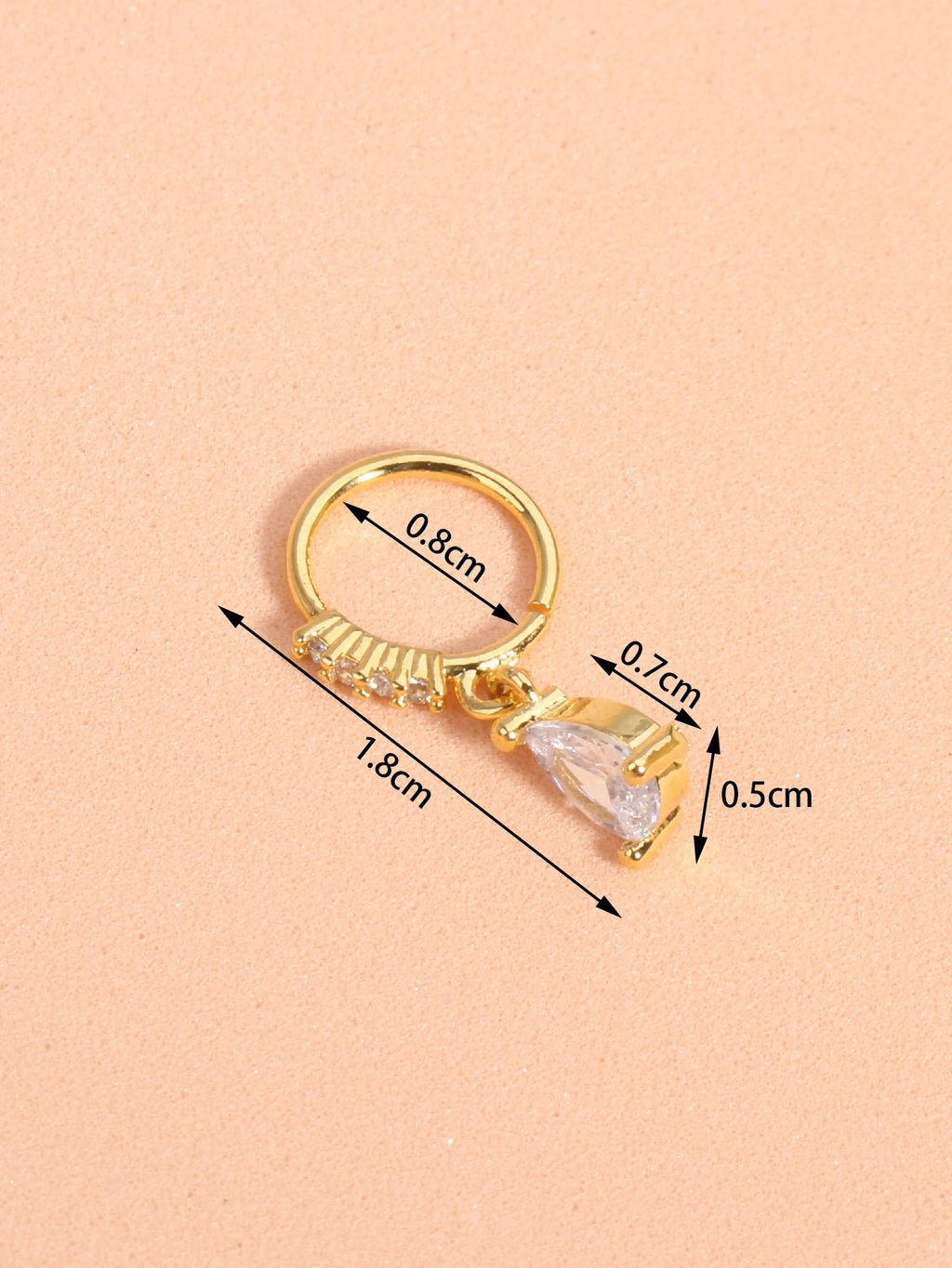 Nose Rings Hoop for Women Men Body Piercing Jewelry Cartilage Earring Nose Dangling CZ Cross Crown Starfish Dangle Nose Ring