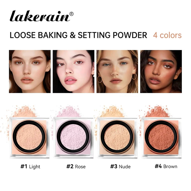 Setting Powder Long-lasting Waterproof Light Breathable Evens Out Skin Oil-controlling Matte Luxury Brighten Skin Setting Powder