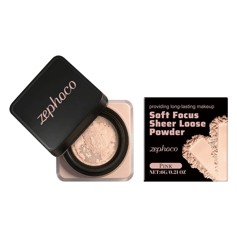 Soft Focus Sheer Loose Powder Series Delicate Lightweight Breathable Nature Refresh Non-greasy Setting Powder All Skin Type Tone
