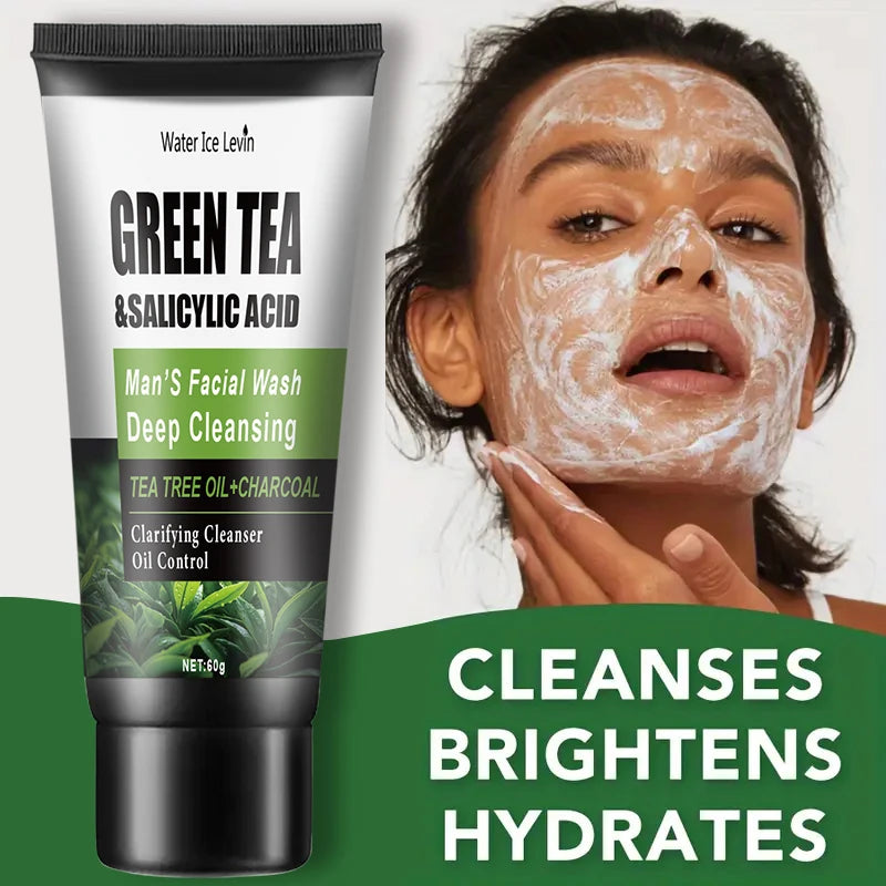 60g Salicylic Acid Cleanser - Contains extracts of Salicylic Acid, Tea Tree and Turmeric, gently moisturizing and cleansing, sui