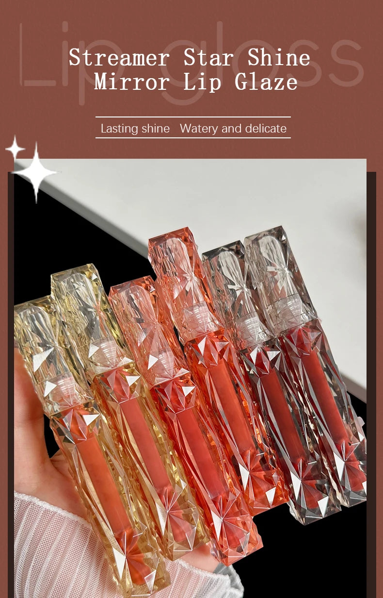 Lip Gloss Long-lasting Moisturizing Waterproof Non-fading Mirror Moisturizing Lip Gloss Women's Cosmetics