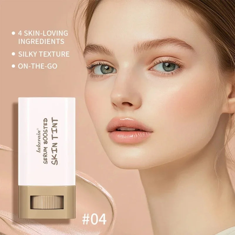Stick Foundation Boosted Skin Tint Foundation Stick Smooth Plumper Hight Coverage Travel Bronze Foundation Stick Makeup