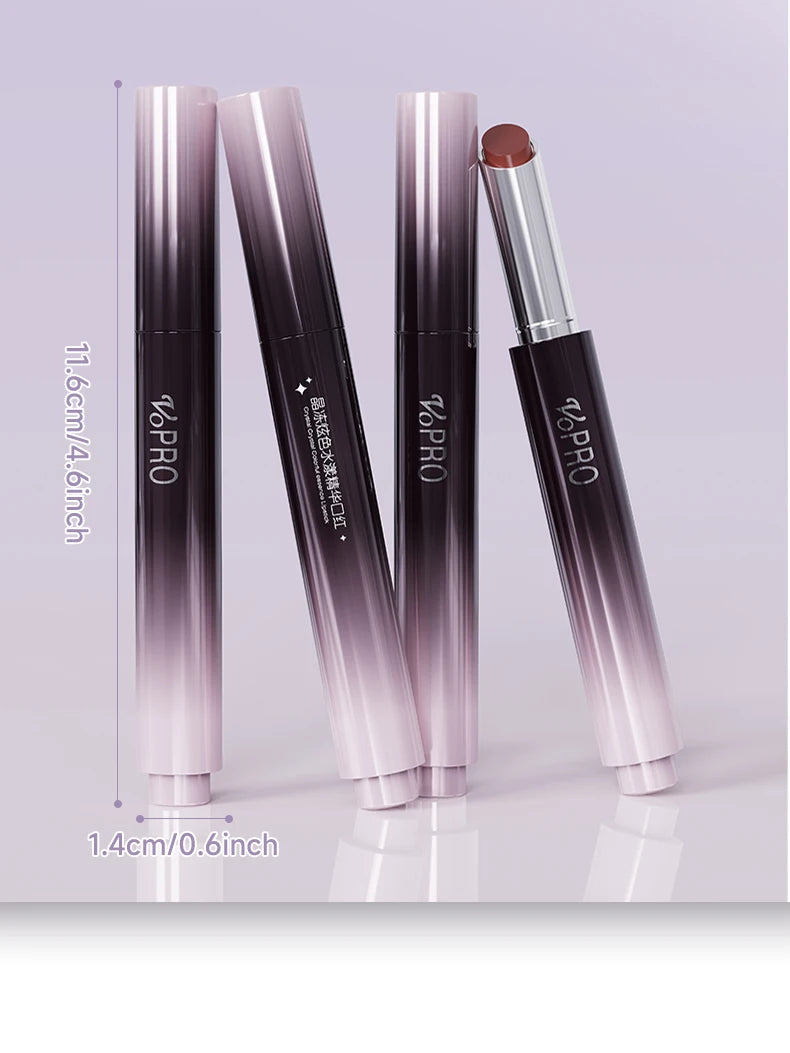 Moisturizing Water Light Lipstick,Mirror Gloss Jelly Gel Lip Gloss,Long-Lasting,Waterproof,Lightweight,Nourishing & Hydrating