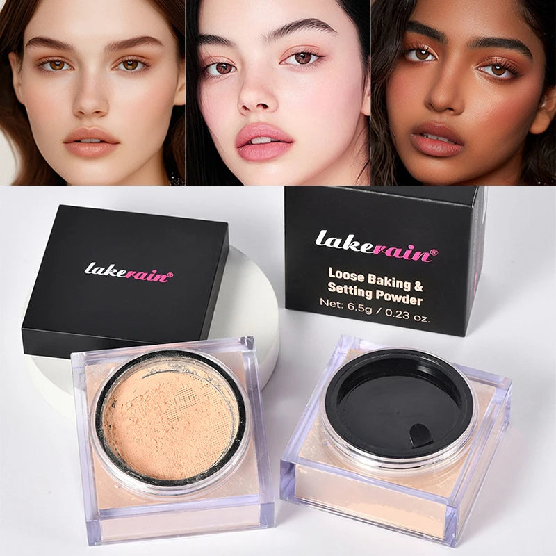 Setting Powder Long-lasting Waterproof Light Breathable Evens Out Skin Oil-controlling Matte Luxury Brighten Skin Setting Powder