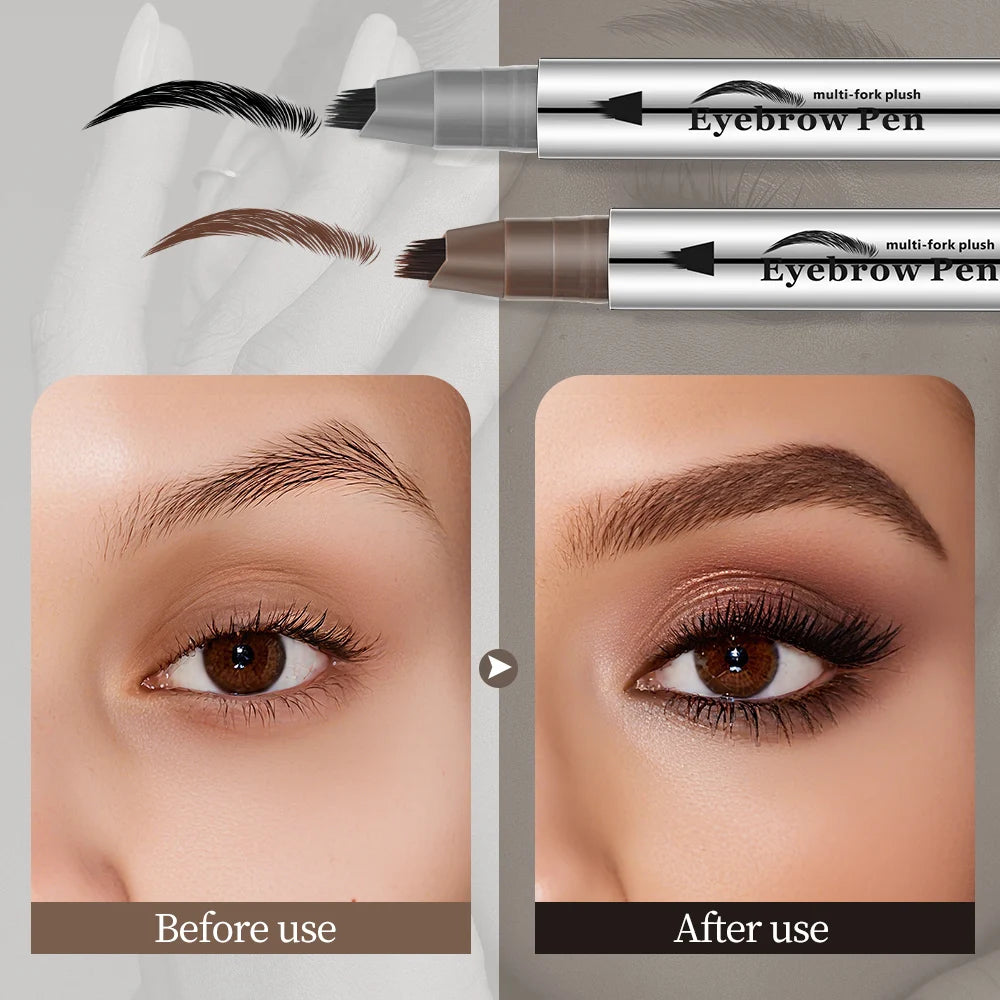 1PC eyebrow pencil waterproof, sweat resistant,long-lasting,quick drying,smooth and non smudging,outlining natural eyebrow shape