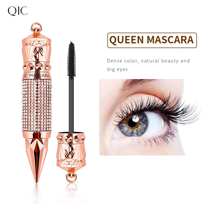 QIC Mascara with Large Brush Head, Easy to Apply, Non-Clumping, Non-Fading