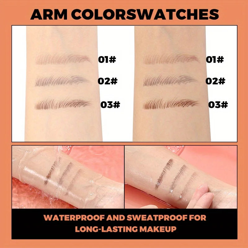 Eyebrow pencil waterproof and oil-proof, not easy to smudge, dark brown, light brown, with distinct roots