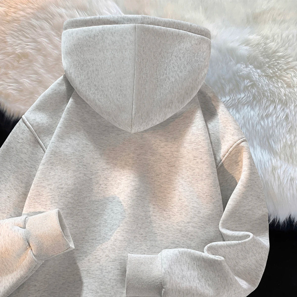 Hoodie Men's Trendy Brand Versatile Hong Kong Style High Street American Printed Top Autumn and Winter Coat Streetwear Anime