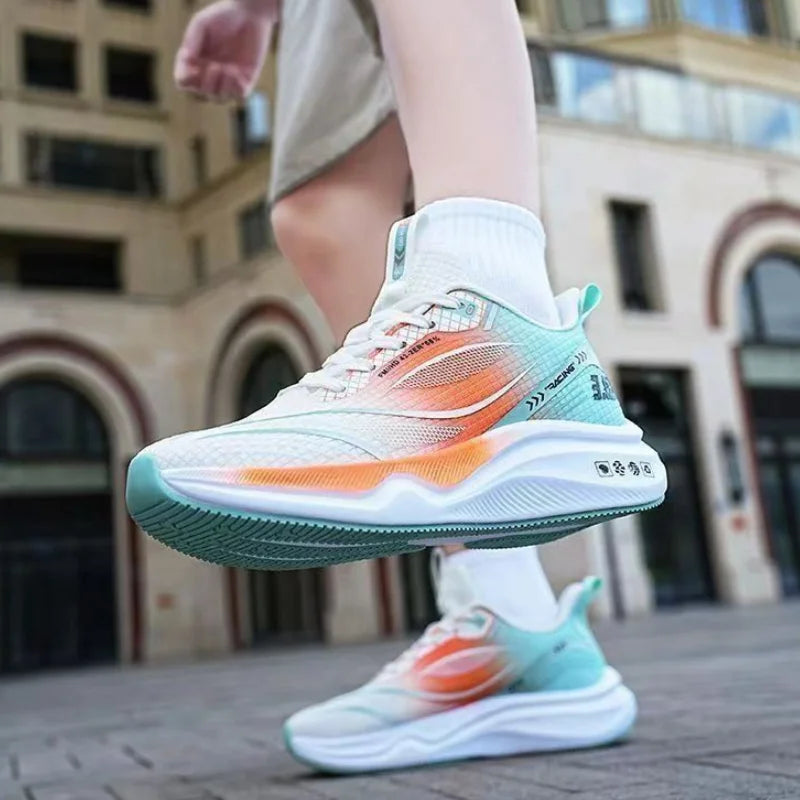 Men's Sneakers Breathable Casual Shoes Men Outdoor Mesh Running Shoes Lightweight Shock Absorption Soft Soled Shoes Tenis Hombre