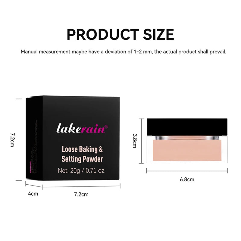 Setting Powder Long-lasting Waterproof Light Breathable Evens Out Skin Oil-controlling Matte Luxury Brighten Skin Setting Powder