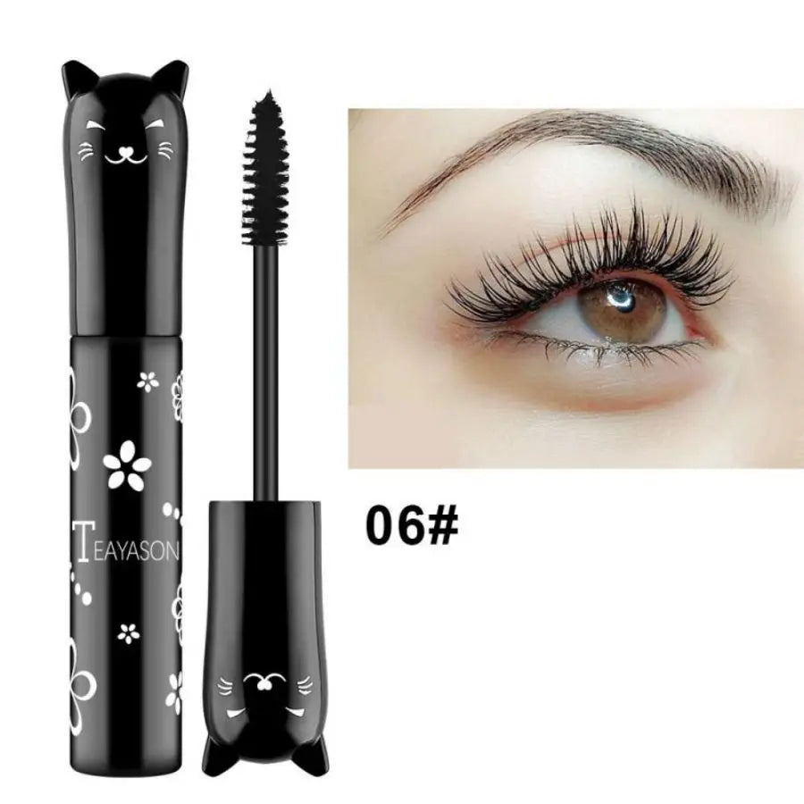 6-Color Mascara with Large Brush Head, Easy to Apply, Non-Clumping, Non-Fading, White, Purple, Royal Blue, Silver, Coffee, Not Easy to Smudge, Mascara and Eyebrow Gel