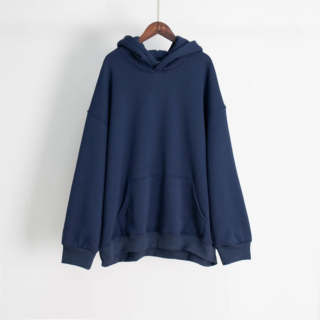 Hoodie 2025 Autumn/Winter New Street Neutral Style Shake Fleece Loose Pocket Hoodie