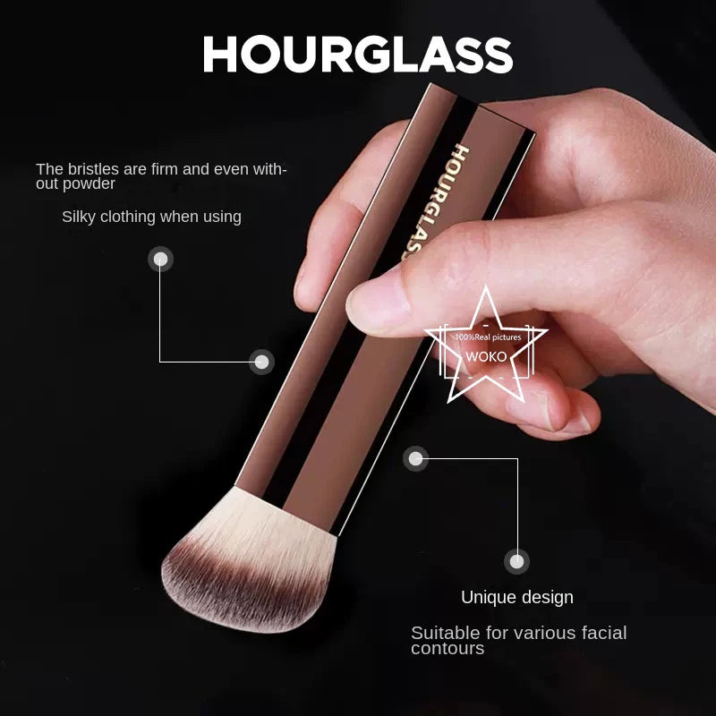 Hourglass Seamless Finish Foundation Brush Angled Foundation Brush Face Buildable Coverage Liquid Cream Foundation Makeup Tool