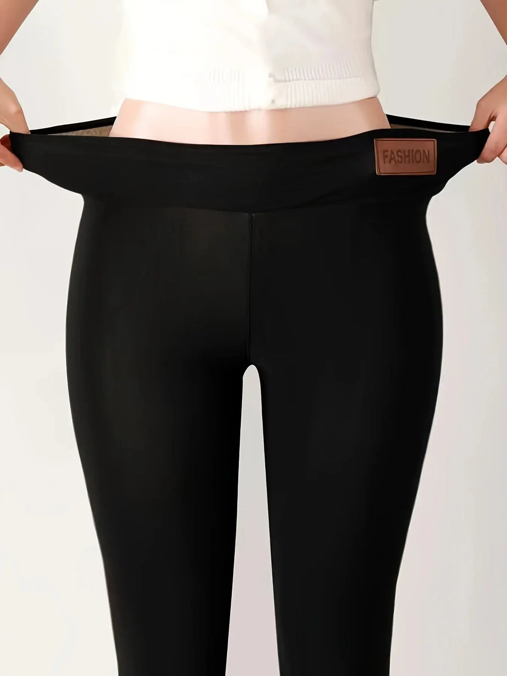 Stylish Warm: Women's Warm High-waisted Leggings Are Elastic And Comfortable