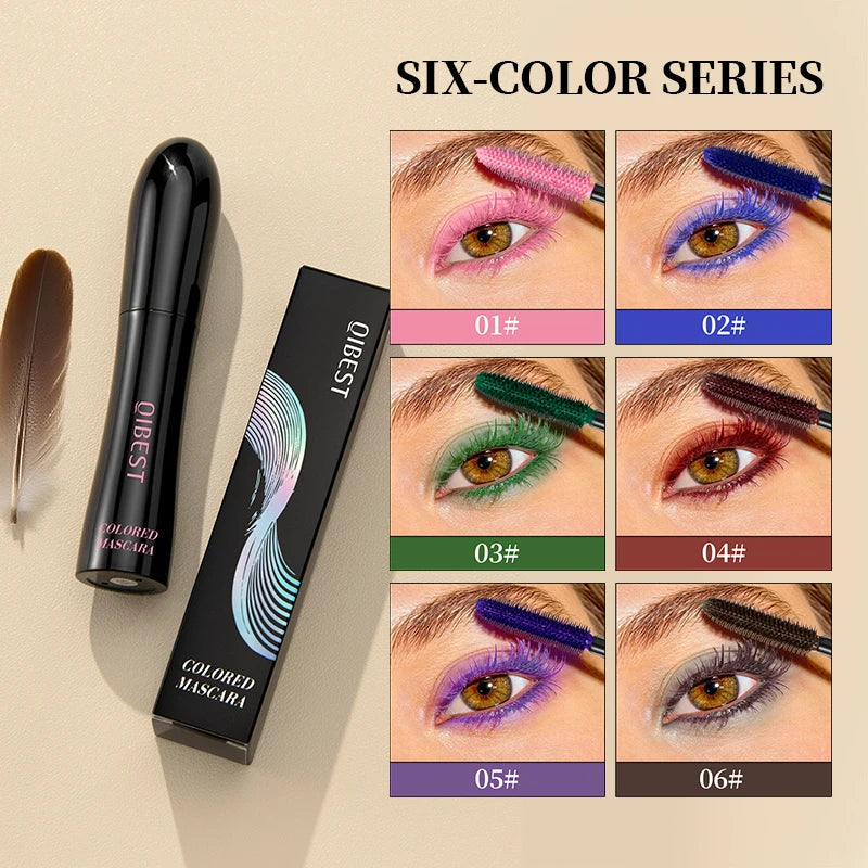 1PC color mascara  is refreshing, non greasy, non smudging, non caking, smooth, easy to apply, and natural curling