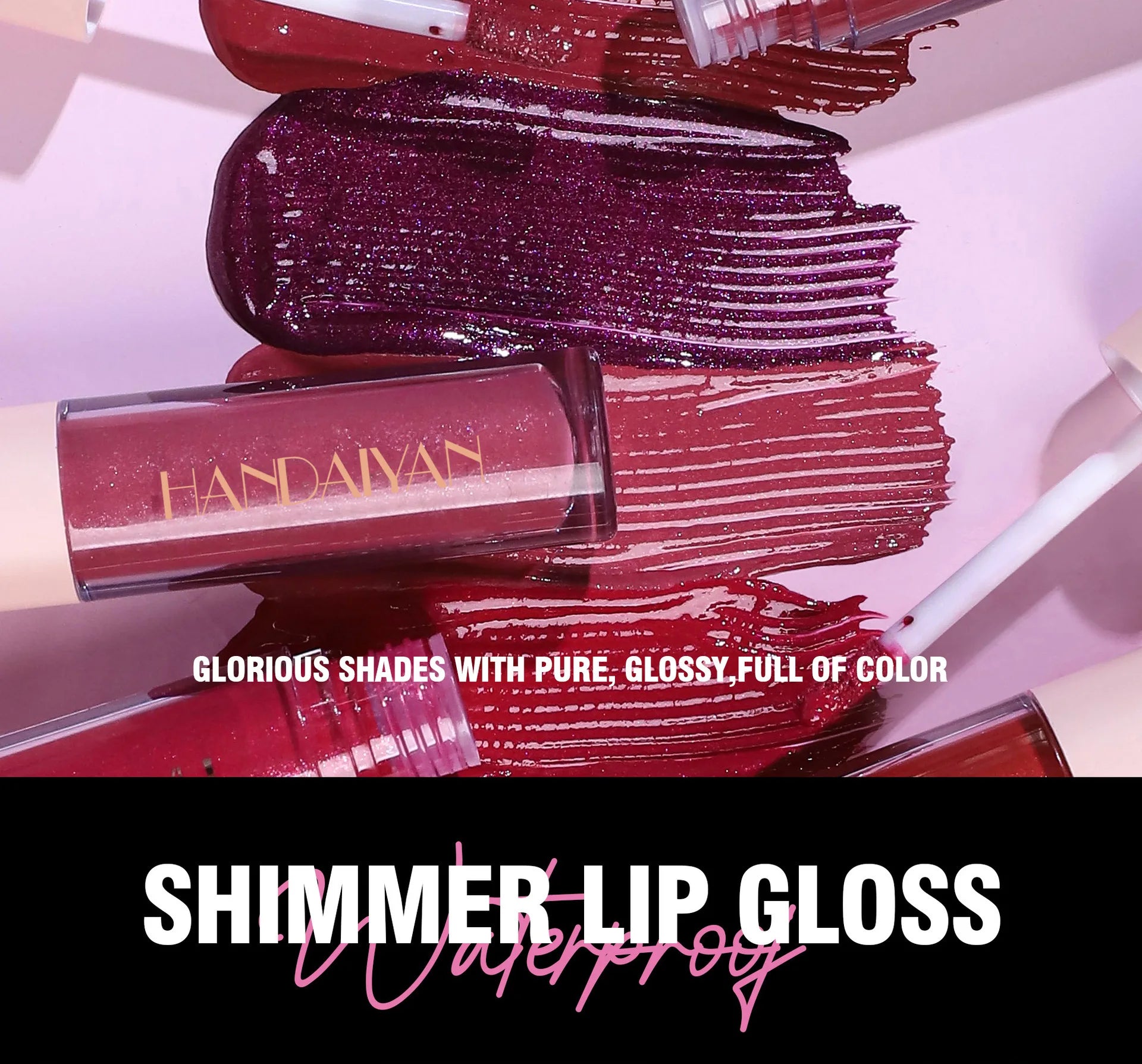 Liquid Lipstick – Pearl Shimmer Gloss Finish, Transfer-Proof & Waterproof Long-Wear Lip Color with Smooth Glide and High Shine