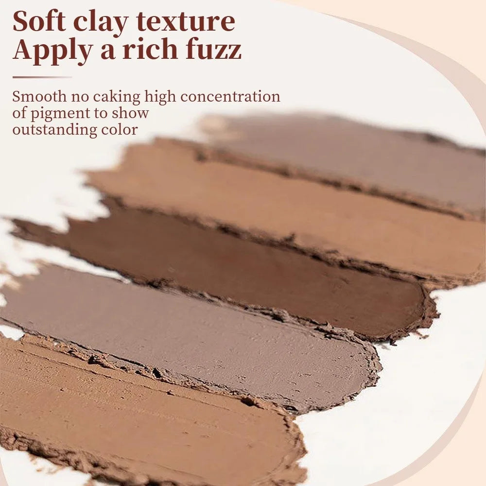 Double-ended eyebrow gel, waterproof, sweat-proof and smudge-proof, eyebrow pencil with brush