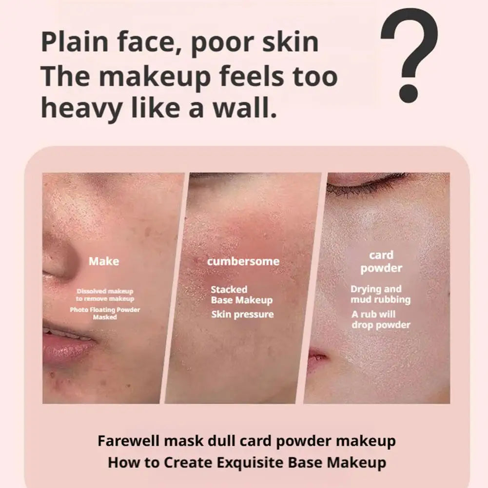 Double head with brush Foundation Stick Long Lasting Waterproof Sweatproof High Coverage Foundation Light Concealer Foundation