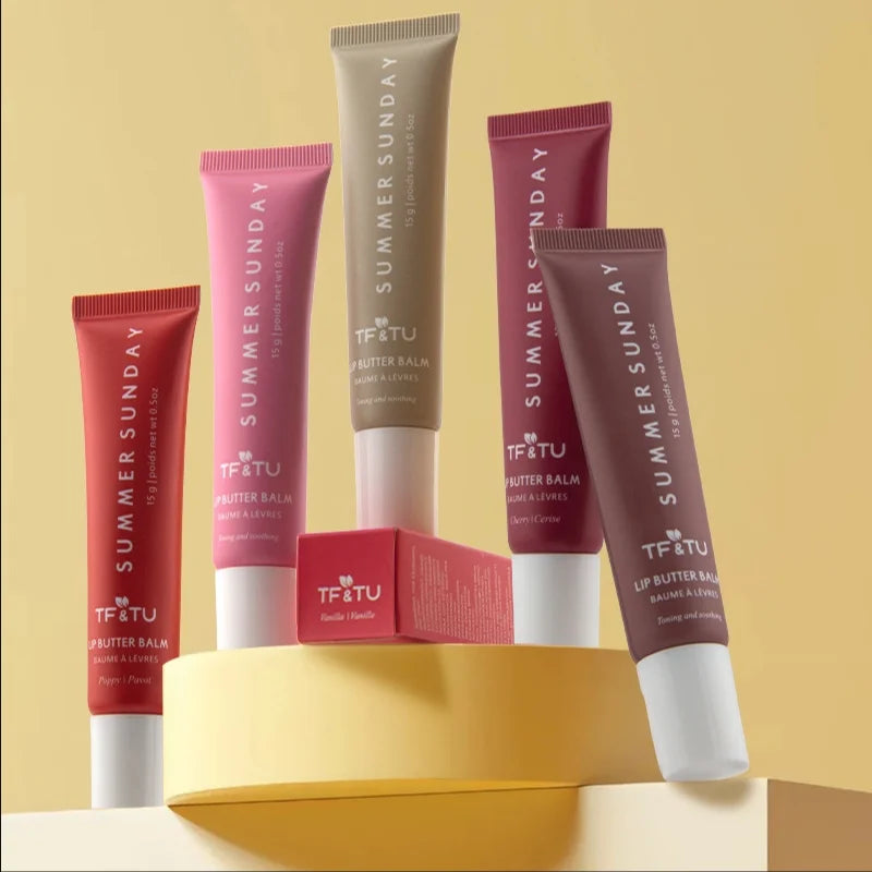 Summer Lip Moisturizing Waterproof 6 Colors Lip Balm Smoothing Lip Lines Lasting Nourishment For Women Daily Lip Care Makeup