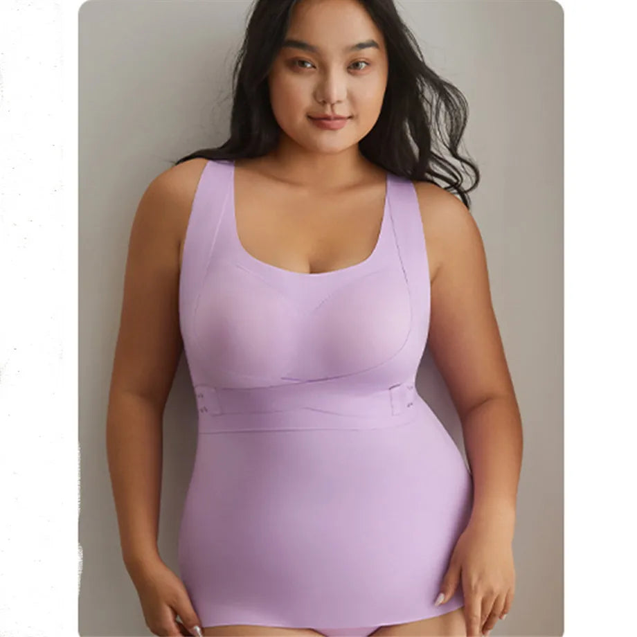 Body Shapewear for Women Seamless Solid Shaping Full Bodysuit Crew Neck Tummy Control Slimming Body Shaper Underwear & Shapewear