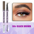 Waterproof Eyebrow Pencil 2in1 Liquid Gel Pen Long Lasting Cream Makeup Kit Four Claw Double End Natural Brow Styler
