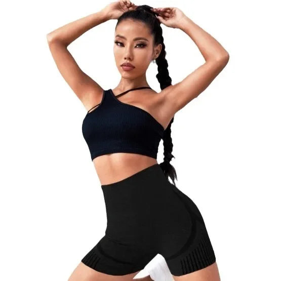Yoga Leggings Europe and The United States Seamless High Elastic High Waist Quick Dry Leisure Sports Yoga Wear Shorts for Women