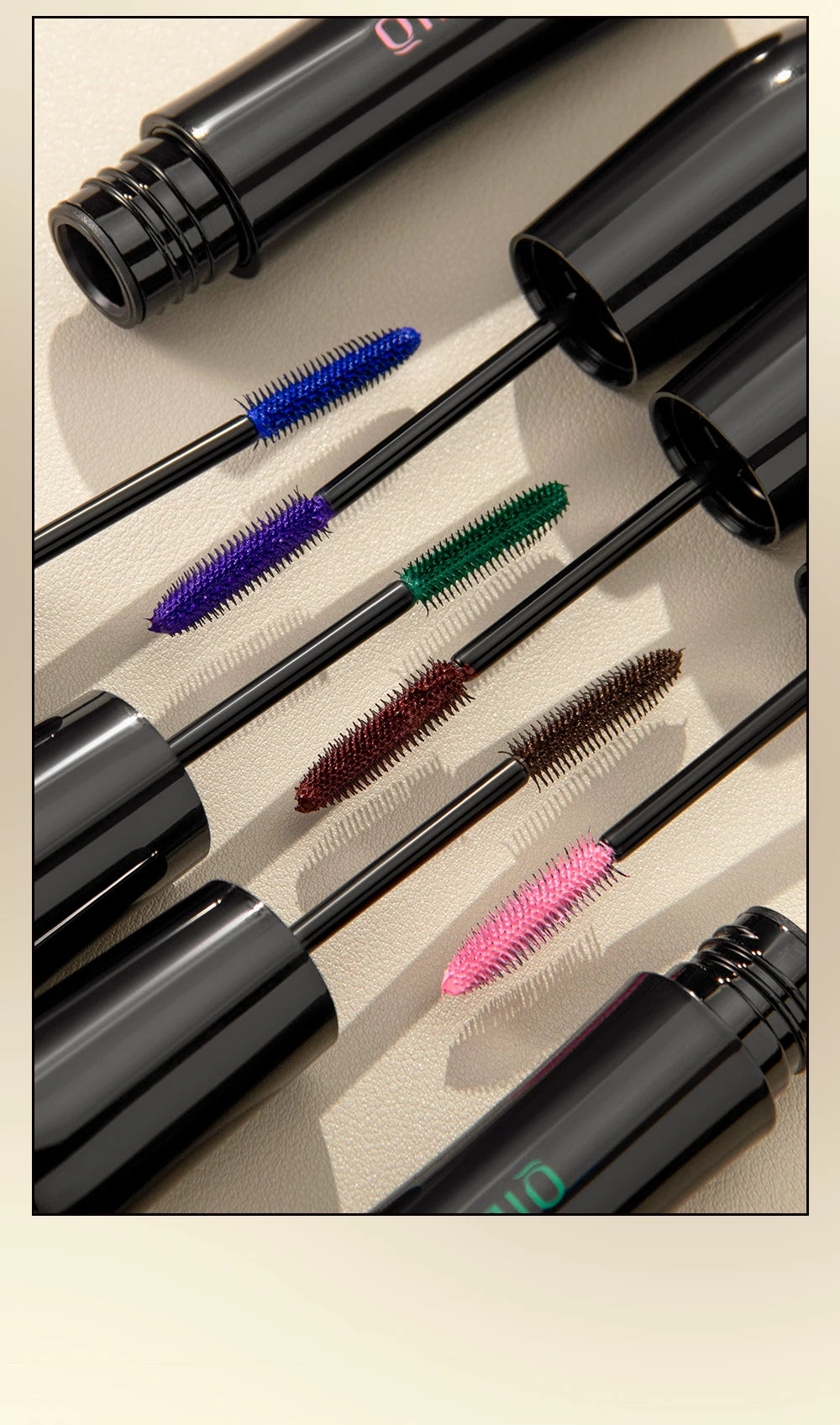 1PC color mascara  is refreshing, non greasy, non smudging, non caking, smooth, easy to apply, and natural curling