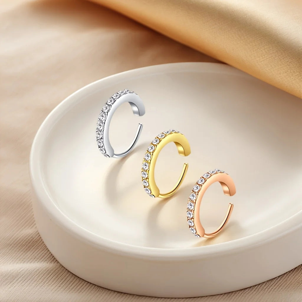 1pc 20G Nose Ring Earrings, Stainless Steel Hypoallergenic Piercing Jewelry, Fashionable Minimalist Retro Chic