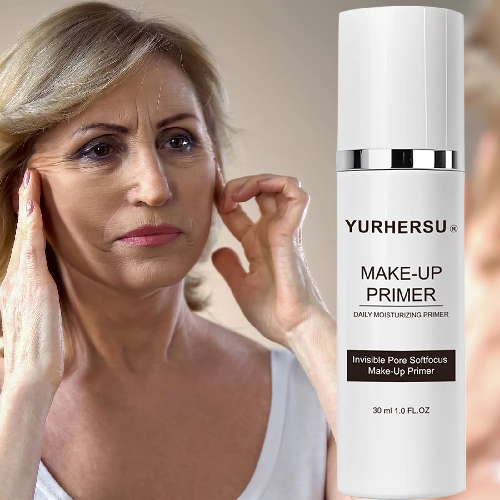 Soothing makeup primer moisturizes hydrates brightens skin tone leaving a natural radiant complexion. Gentle and non-greasy