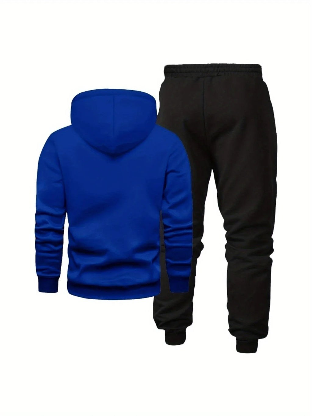 Hoodie sweatshirt men's autumn and winter sportswear and casual set trendy American high street versatile printed coat