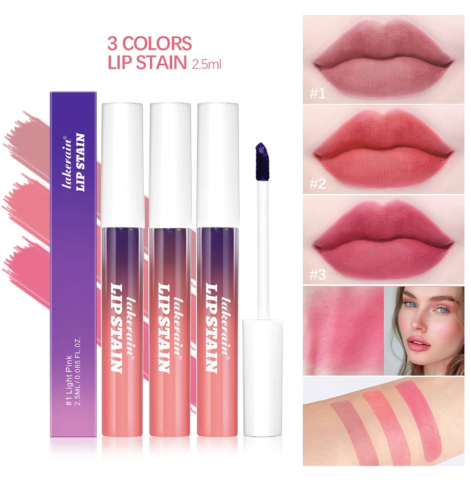 Blading Lip Gloss Peel and Stick Set Long-lasting Waterproof Pink Lip Gloss Transfer Resistant Natural Lip Gloss For Women