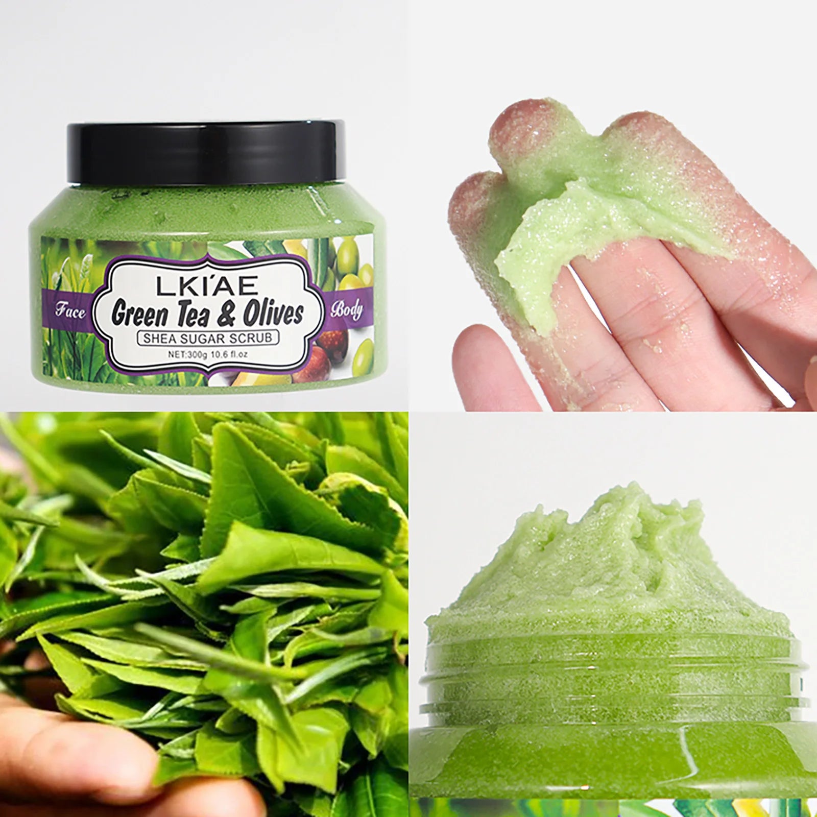 LKIAE Exfoliating & Lightening & Anti-aging Foaming & Brightening Cleansing Scrub, For All Skin Types, For Face and Body