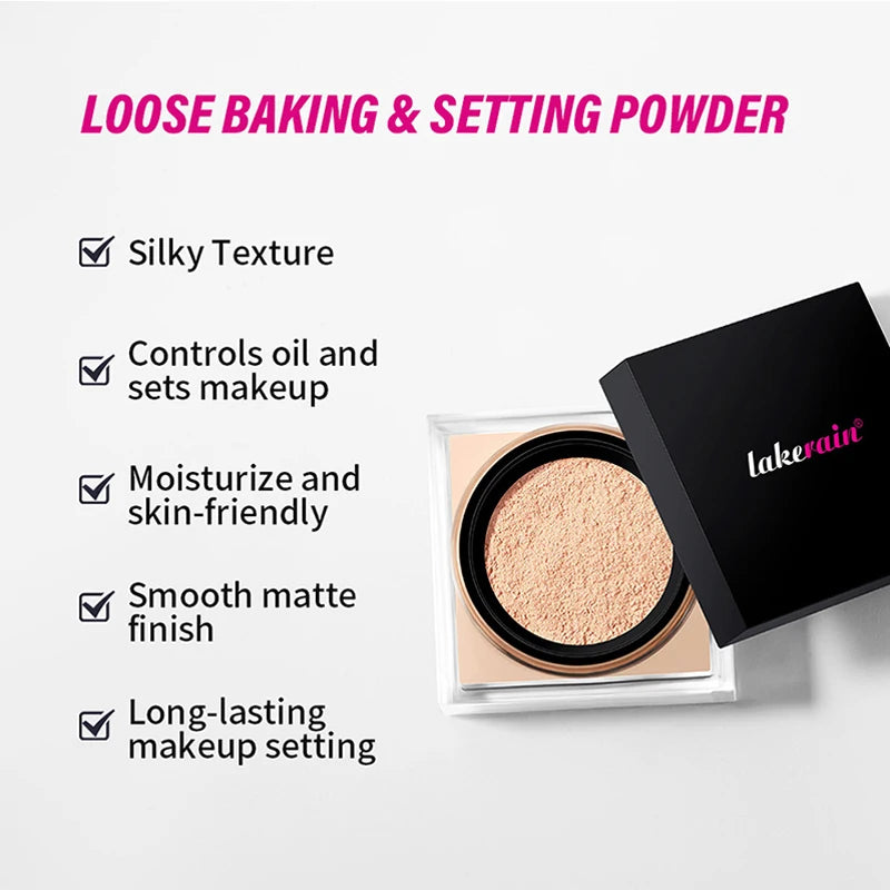 Setting Powder Long-lasting Waterproof Light Breathable Evens Out Skin Oil-controlling Matte Luxury Brighten Skin Setting Powder